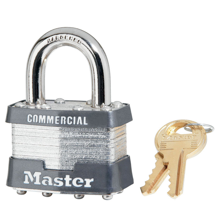 Master Lock 21 Laminated Steel Rekeyable Padlock 1-3/4in (44mm) Wide-Keyed-Master Lock-Keyed Alike-21KA-MasterLocks.com