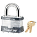 Master Lock 25 Laminated Steel Rekeyable Padlock 2in (51mm) Wide-Keyed-Master Lock-Keyed Alike-25KA-MasterLocks.com