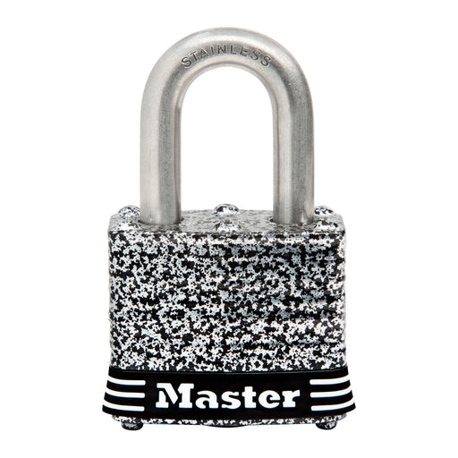 Master Lock 3SSKAD 1-9/16in (40mm) Wide Laminated Stainless Steel Padlock with 3/4in (19mm) Shackle-Keyed-Master Lock-3SSKAD-MasterLocks.com