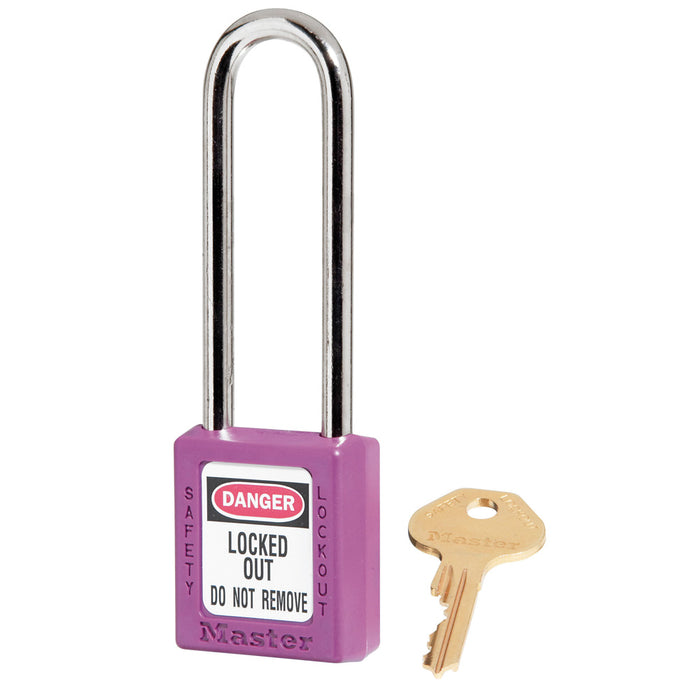 Master Lock 410 Zenex™ Thermoplastic Safety Padlock, 1-1/2in (38mm) Wide with 1-1/2in (38mm) Tall Shackle-Keyed-Master Lock-Keyed Alike-3in-410KALTPRP-MasterLocks.com