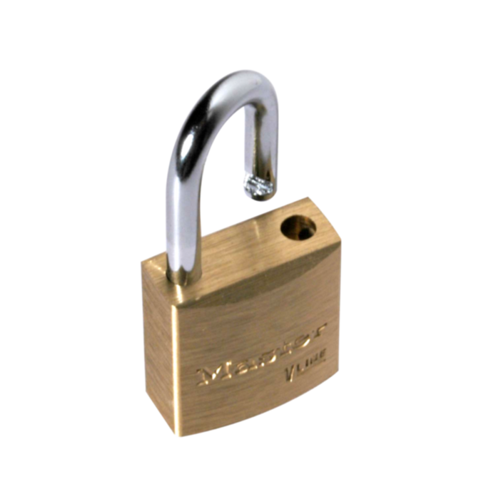 Master Lock 4120 V-Line Brass Padlock 3/4in (19mm) Wide-Keyed-Master Lock-MasterLocks.com