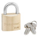 Master Lock 4130 V-Line Brass Padlock 1-1/8in (29mm) Wide-Keyed-Master Lock-Keyed Alike-4130KA-MasterLocks.com