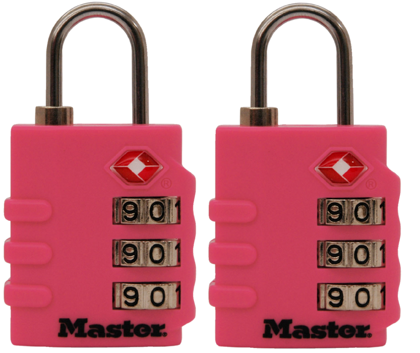 Master Lock 4684T Set Your Own Combination TSA-Accepted Luggage Lock 2 Pack 1-3/8in (35mm) Wide-Combination-Master Lock-4684T-MasterLocks.com