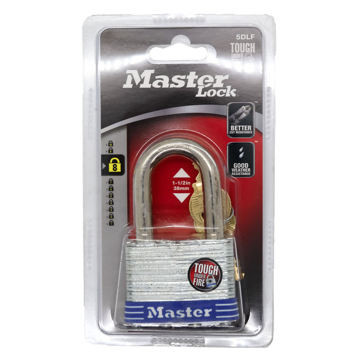 Master Lock 5DLF Laminated Steel Padlock 2in (51mm) Wide-Keyed-Master Lock-5DLF-MasterLocks.com