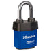Master Lock 6121 ProSeries® Weather Tough® Laminated Steel Rekeyable Padlock 2-1/8in (54mm) Wide-Keyed-Master Lock-Blue-Keyed Alike-6121KALFBLU-MasterLocks.com