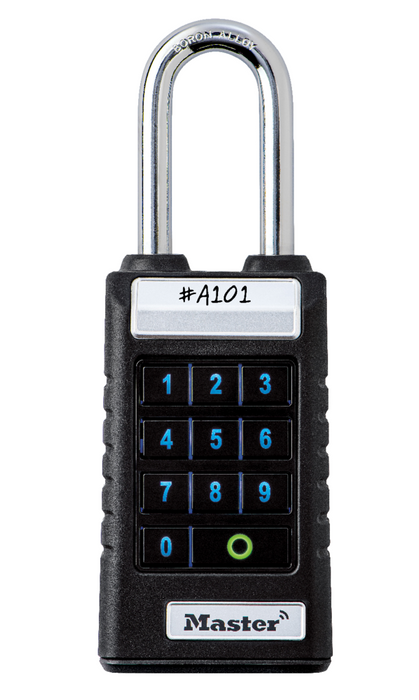 Master Lock 6400LJENT Bluetooth® Extended Shackle Padlock for Business Applications-Digital/Electronic-Master Lock-6400LJENT-MasterLocks.com