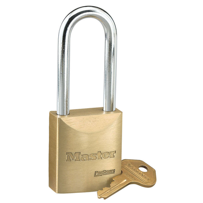 Master Lock 6840 ProSeries® Solid Brass Rekeyable Padlock 1-3/4in (44mm) Wide-Keyed-Master Lock-Keyed Different-2-7/16in (61mm)-6840LJ-MasterLocks.com