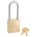 Master Lock 6850 ProSeries® Solid Brass Rekeyable Padlock 2in (51mm) Wide-Keyed-Master Lock-Keyed Different-2-1/2in (64mm)-6850LJ-MasterLocks.com