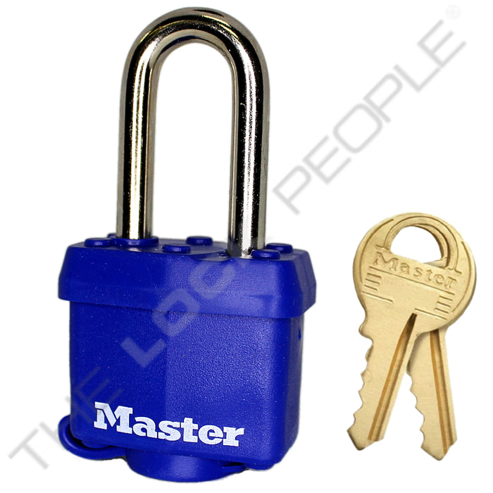 Master Lock 312 Laminated Steel Padlock 1-9/16in (40mm) wide-Keyed-Master Lock-Keyed Alike-1-1/2in-312KALF-MasterLocks.com