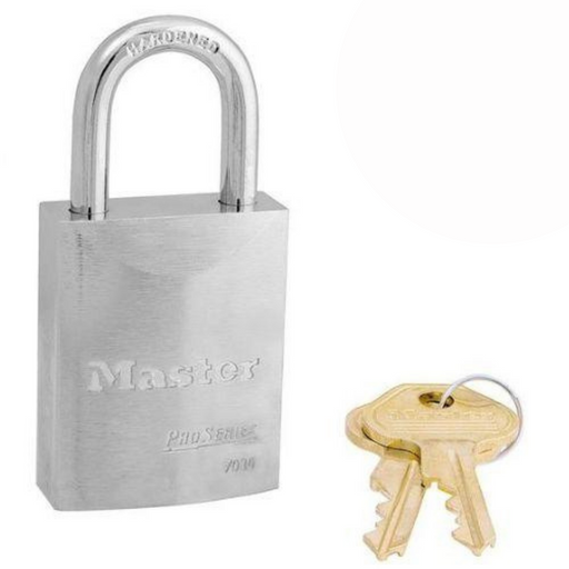 Master Lock 4150 V-Line Brass Padlock 1-7/8in (48mm) Wide