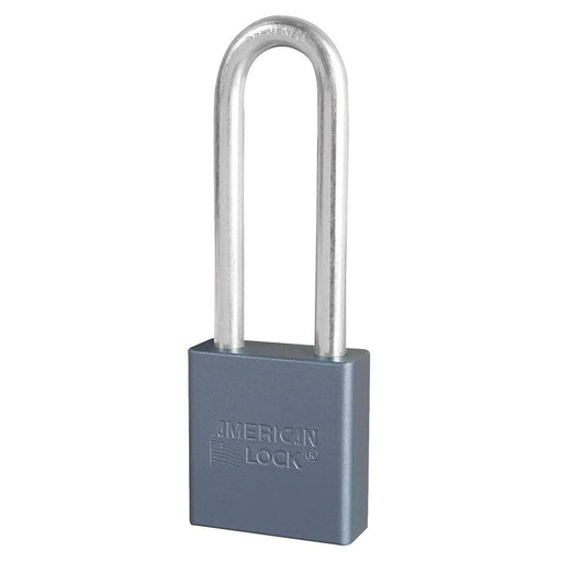 American Lock A12 1-3/4in (44mm) Solid Aluminum Padlock with 3in (76mm) Shackle-Keyed-American Lock-Keyed Alike-A12KA-MasterLocks.com