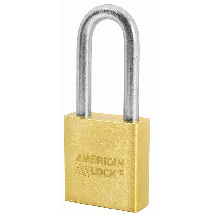 American Lock A21 1-3/4in (44mm) Solid Brass Padlock with 2in (51mm) Shackle-Keyed-American Lock-Keyed Alike-A21KA-MasterLocks.com