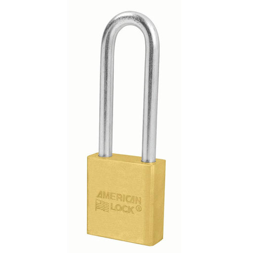 American Lock A22 1-3/4in (44mm) Solid Brass Padlock with 3in (76mm) Shackle-Keyed-American Lock-Keyed Alike-A22KA-MasterLocks.com
