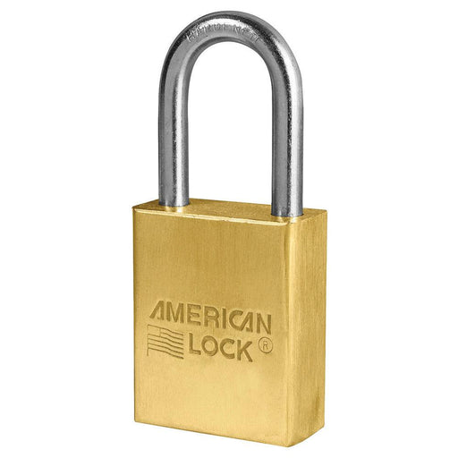 American Lock A41 1-1/2in (38mm) Solid Brass Padlock with 1-1/2in (38mm) Shackle-Keyed-American Lock-Keyed Alike-A41KA-MasterLocks.com