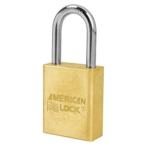 American Lock A6531 1-1/2in (51mm) Solid Brass 6-Padlock with 1-1/2in (51mm) Shackle-Keyed-American Lock-Keyed Alike-A6531KA-MasterLocks.com