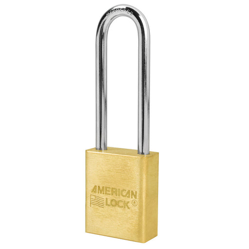 American Lock A6532 1-1/2in (51mm) Solid Brass 6-Padlock with 3in (76mm)Shackle-Keyed-American Lock-Keyed Alike-A6532KA-MasterLocks.com