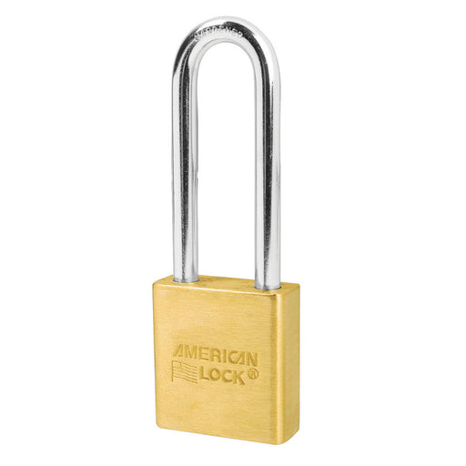 American Lock A6562 1-3/4in (44mm) Solid Brass 6-Padlock with 3in (76mm)Shackle-Keyed-American Lock-Keyed Alike-A6562KA-MasterLocks.com