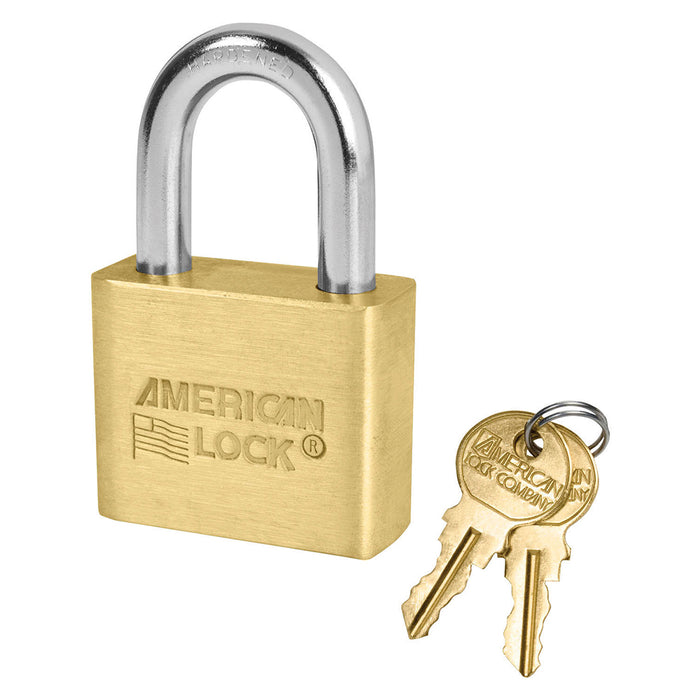 American Lock AL50 Solid Brass Blade Tumbler Padlock 1-3/4in (44mm) Wide-Keyed-American Lock-Keyed Different-AL50-MasterLocks.com