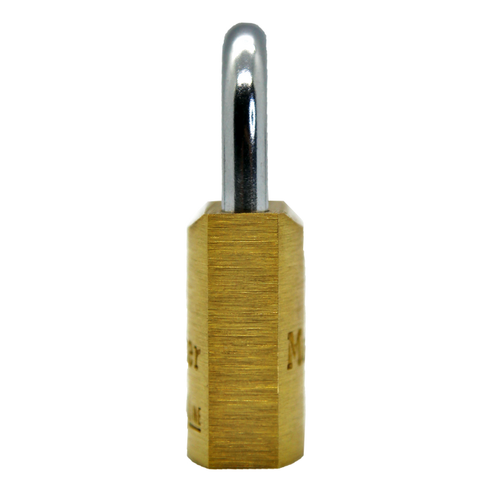 Master Lock 4130 V-Line Brass Padlock 1-1/8in (29mm) Wide-Keyed-Master Lock-MasterLocks.com
