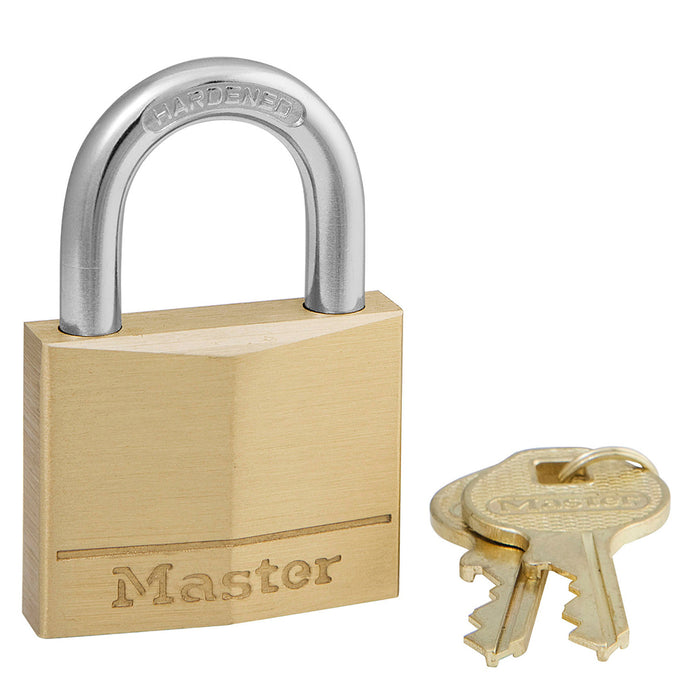 Master Lock 140 1-9/16in (40mm) Wide Solid Brass Body Padlock-Master Lock-MasterLocks.com