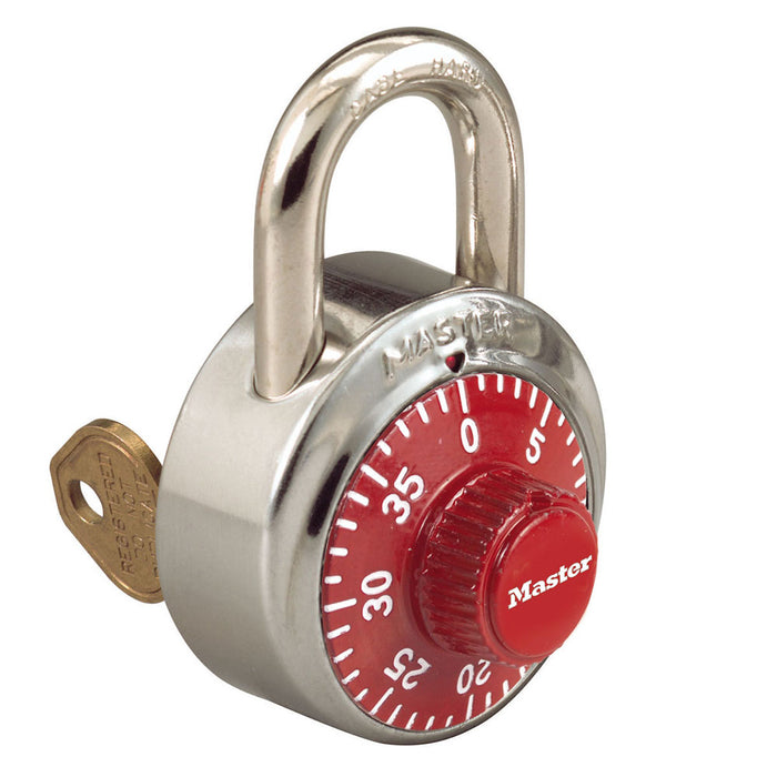 Master Lock 1525EZRC 1-7/8in (48mm) Simple Combos™ ADA Inspired Combination Padlock-Master Lock-Red-1525EZRCRED-MasterLocks.com