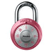 Master Lock 1530DPNK Combination Dial Padlock with Aluminum Cover; Pink 1-7/8in (48mm) Wide-Combination-Master Lock-1530DPNK-MasterLocks.com