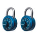 Master Lock 1530T Standard Combination Dial Padlock with Aluminum Cover; Assorted Colors; 2 Pack 1-7/8in (48mm) Wide-Combination-Master Lock-1530T-MasterLocks.com
