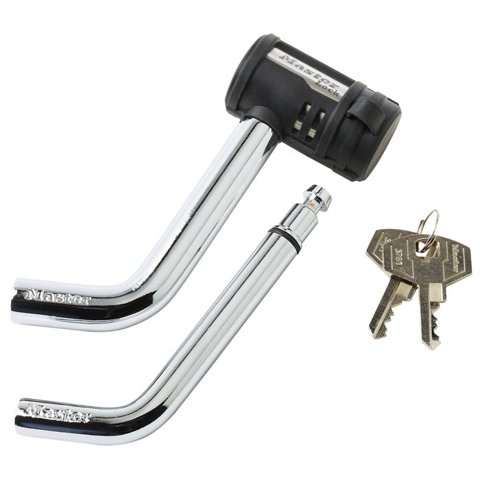 Master Lock 2866DAT 1/2in (13mm) and 5/8in (16mm) Swivel Head™ Receiver Lock-Keyed-Master Lock-2866DAT-MasterLocks.com