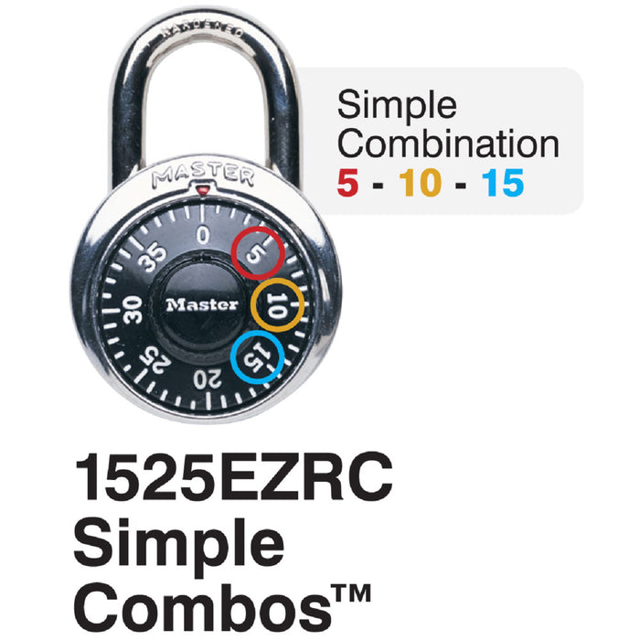 Master Lock 1525EZRC 1-7/8in (48mm) Simple Combos™ ADA Inspired Combination Padlock-Master Lock-MasterLocks.com