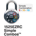 Master Lock 1525EZRC 1-7/8in (48mm) Simple Combos™ ADA Inspired Combination Padlock-Master Lock-Black-1525EZRC-MasterLocks.com