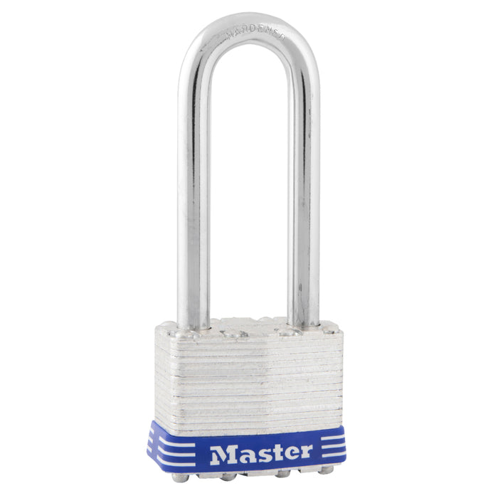 Master Lock 1D 1-3/4in (44mm) Wide Laminated Steel Padlock with 2-1/2in (64mm) Shackle-Keyed-Master Lock-1DLJ-MasterLocks.com