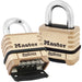 Master Lock 1175D ProSeries® Brass Resettable Combination Padlock 2-1/4in (57mm) Wide-Combination-Master Lock-1175D-MasterLocks.com