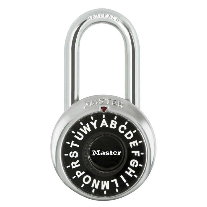 Master Lock 1573 1-7/8in (48mm) General Security Letter Combination Padlock with 1-1/2in (38mm) Shackle-Combination-Master Lock-1573LF-MasterLocks.com