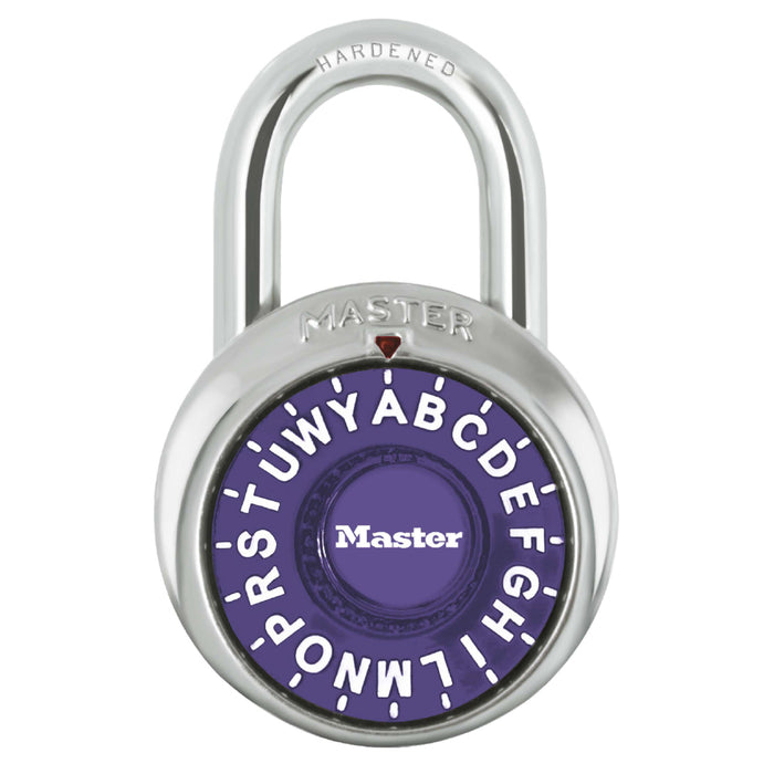 Master Lock 1573 1-7/8in (48mm) General Security Combination Padlock-Master Lock-Purple-1573PRP-MasterLocks.com