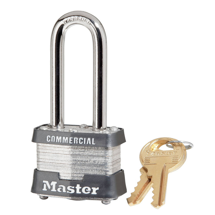 Master Lock 3DLHCOM 1-9/16in (40mm) Wide Laminated Steel Padlock with 2in (51mm) Shackle-Keyed-Master Lock-3DLHCOM-MasterLocks.com