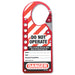 Master Lock 427 Labeled Snap-on Lockout Hasp, Red, x (44.5mm x 54mm) Jaw Clearance 1-3/4in 2-1/8in Wide-Other Security Device-Master Lock-427-MasterLocks.com
