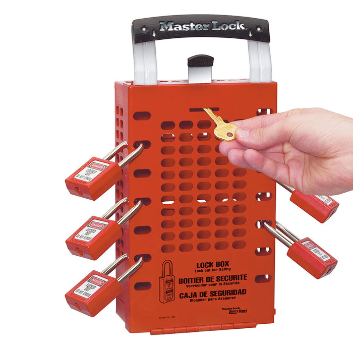 Master Lock 503 Latch Tight™ Group Lock Box, Wall-Mount or Portable-Other Security Device-Master Lock-503RED-MasterLocks.com