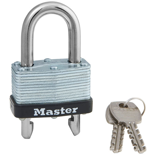 Master Lock 510 1-3/4in (44mm) Wide Laminated Steel Warded Padlock with Adjustable Shackle-Master Lock-MasterLocks.com