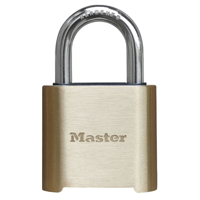 Master Lock 975 Resettable Combination Brass Padlock 2in (51mm) Wide-Combination-Master Lock-975-MasterLocks.com