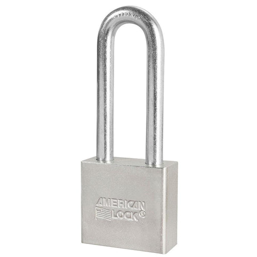 American Lock A52 2in (51mm) Solid Steel Padlock with 3in (76mm) Shackle-Keyed-American Lock-A52KA-MasterLocks.com