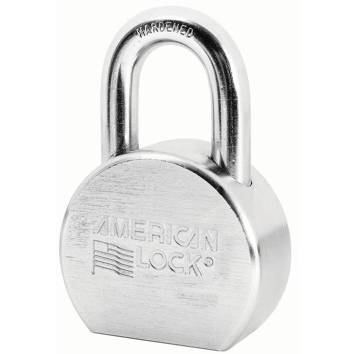 Master Lock A700D 2-1/2in (64mm) Solid Steel Rekeyable Pin Tumbler Padlock, Chrome Plated-American Lock-A700D-MasterLocks.com