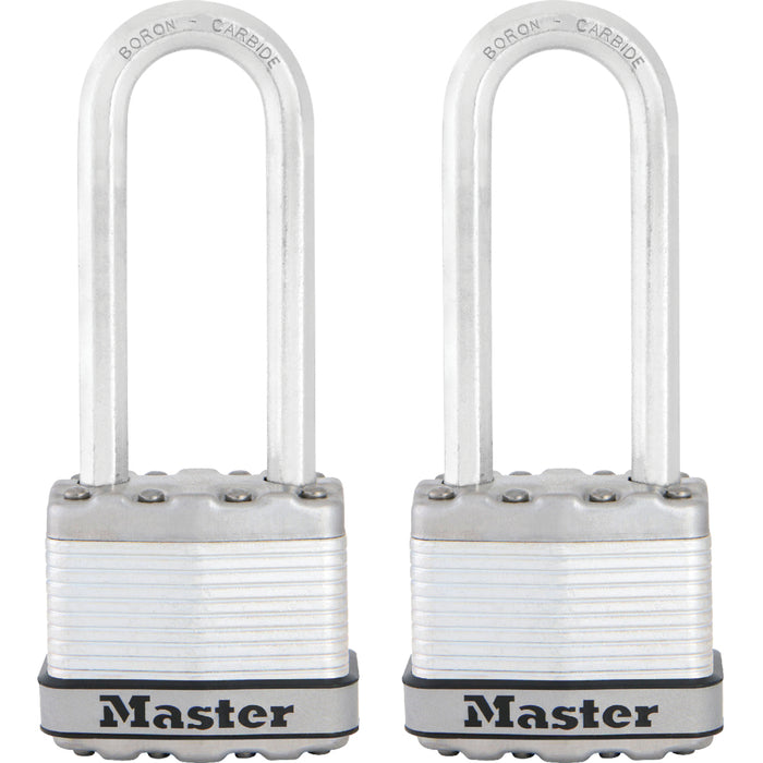 Master Lock M1XT 1-3/4in (44mm) Wide Magnum® Laminated Steel Padlock; 2 Pack-Master Lock-2-1/2in-M1XTLJ-MasterLocks.com