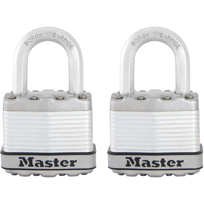 Master Lock M1XTHC 1-3/4in (44mm) Wide Magnum® Laminated Steel Padlock; 2 Pack-Master Lock-1in-M1XTHC-MasterLocks.com