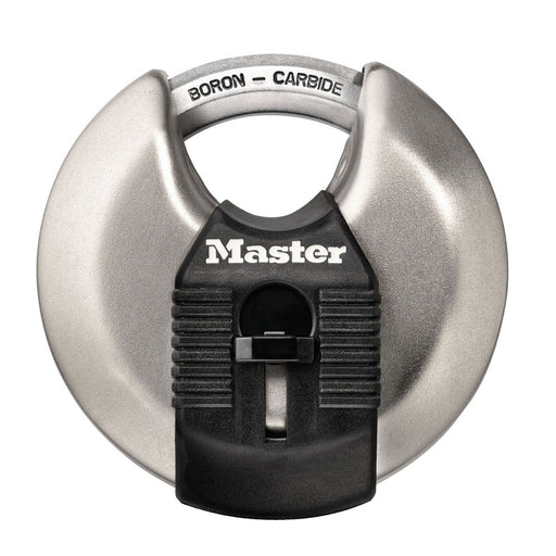 Master Lock M40XD 2-3/4in (70mm) Wide Magnum® Stainless Steel Discus Padlock with Shrouded Shackle-Master Lock-M40XD-MasterLocks.com