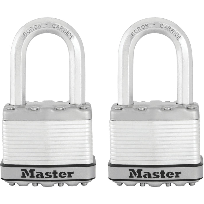 Master Lock M5XTHC 2in (51mm) Wide Magnum® Laminated Steel Padlock; 2 Pack-Master Lock-1-1/2in-M5XTLFHC-MasterLocks.com