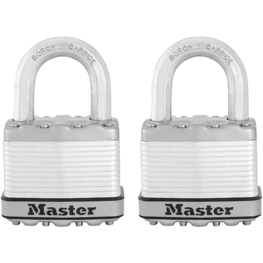 Master Lock M5XT 2in (51mm) Wide Magnum® Laminated Steel Padlock; 2 Pack-Master Lock-1in-M5XT-MasterLocks.com