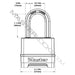 Master Lock M175XD 2in (51mm) Wide Magnum® Zinc Body Padlock with 1-1/2in (38mm) Shackle, Set Your Own Combination-Combination-Master Lock-M175XDLF-MasterLocks.com