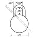 Master Lock 1573 1-7/8in (48mm) General Security Combination Padlock-Master Lock-MasterLocks.com