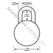 Master Lock 1585 General Security Combination Padlock with Key Control Feature 1-7/8in (48mm) Wide-Combination-Master Lock-1585-MasterLocks.com